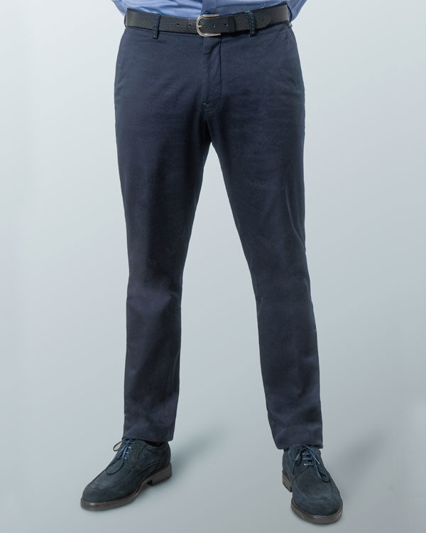 pantalon chino regular fit marino delante